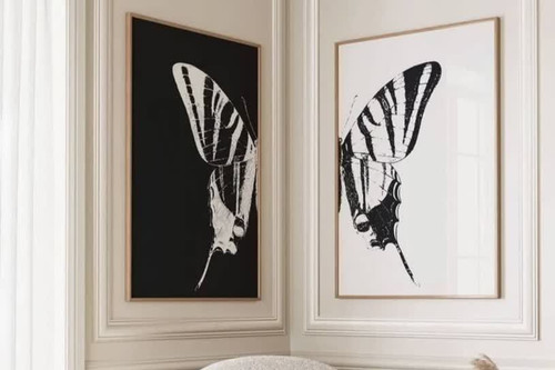 تابلو نقاشی پروانه دو عدد ی