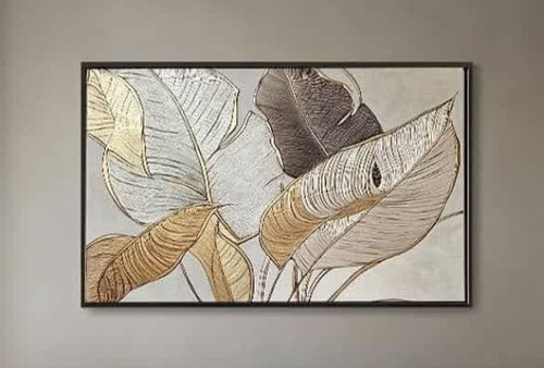 تابلو مدرن تکسچر و ورق طلا -کد140